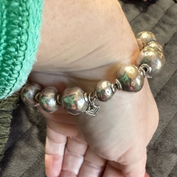 Silpada Atmospheric Oxidized Sterlng Silver Stretch Ball Bead Bracelet B1998 - Picture 14 of 15